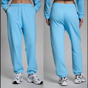 New Year of Ours Sadie 100% cotton high rise oversized relaxed jogger sweatpants